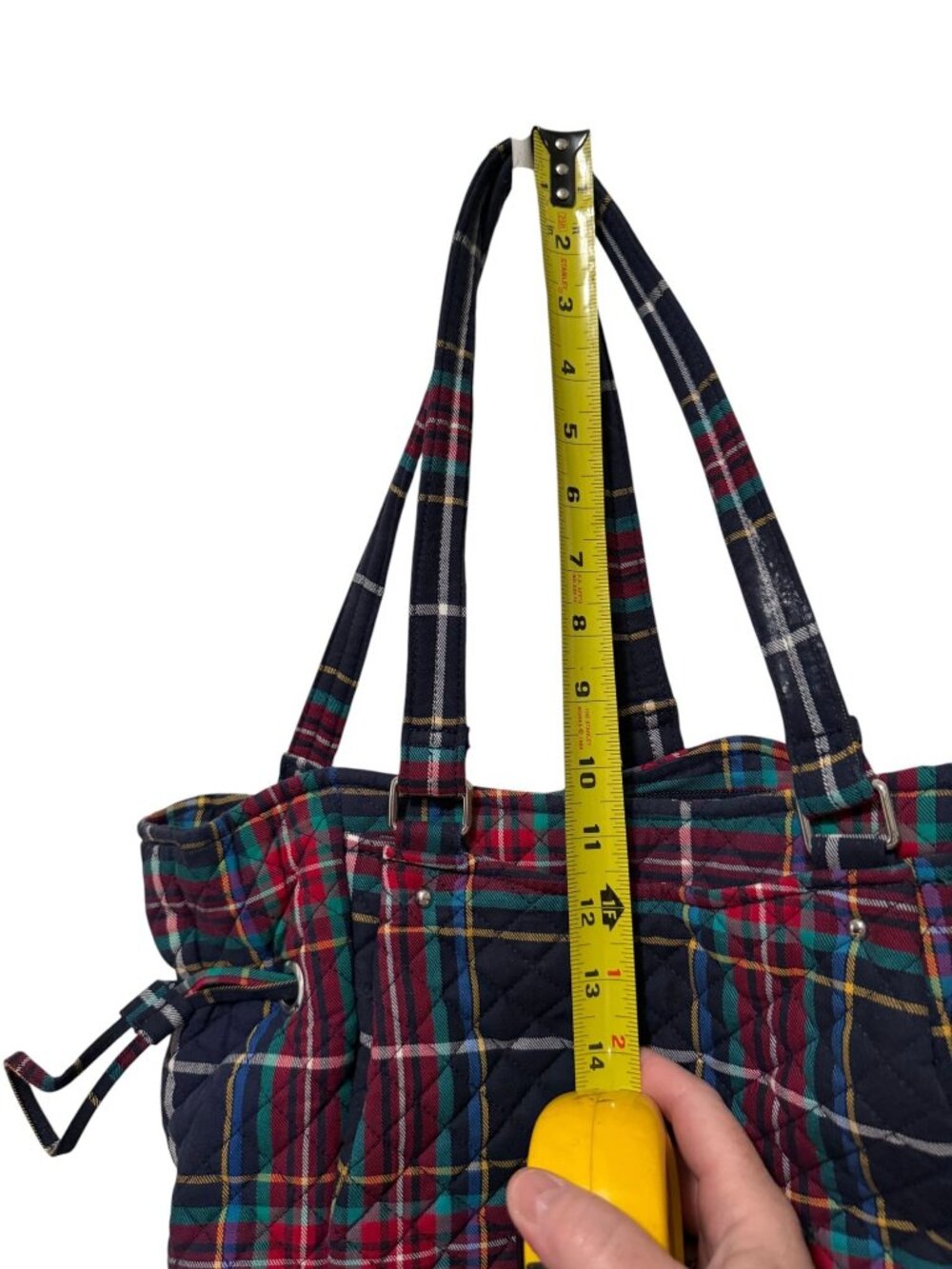 Vera Bradley Retired Tartan Plaid Glenna Satchel Shoulder Bag Purse - Picture 8 of 10
